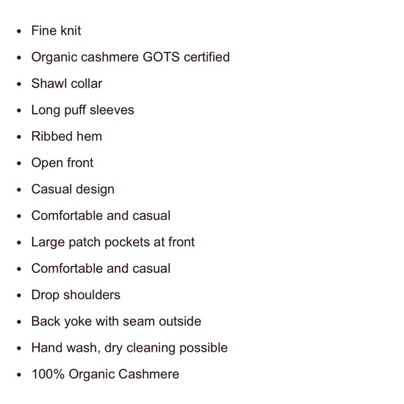 Repeat Cashmere Shawl Collar Ribbed Open Front Cardigan size XS - Picture 10 of 11